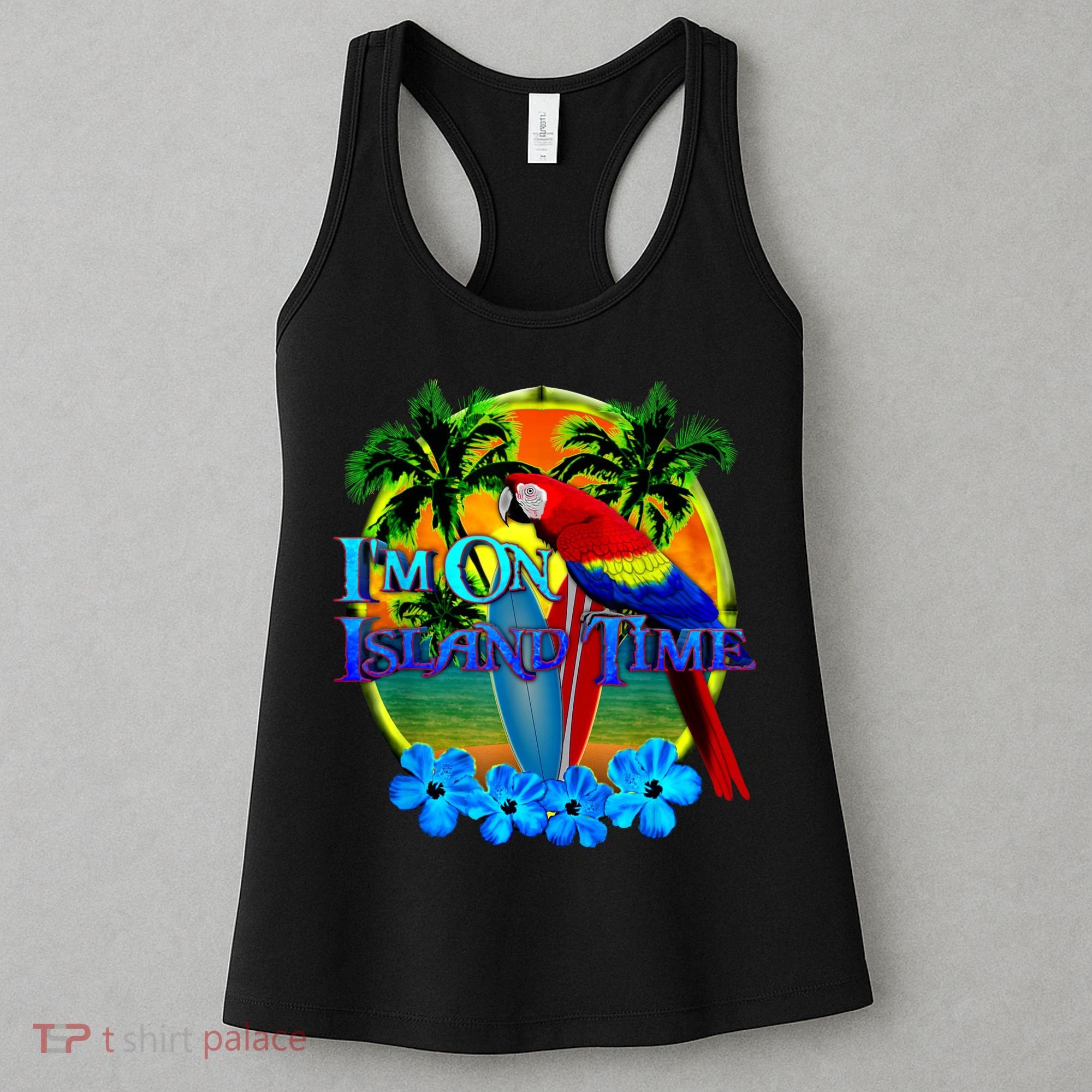 Im On Island Time Tropical Beach Women's Tank Top