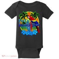 Im On Island Time Tropical Beach Baby Bodysuit thumb 0