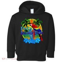 Im On Island Time Tropical Beach Toddler Hoodie thumb 0
