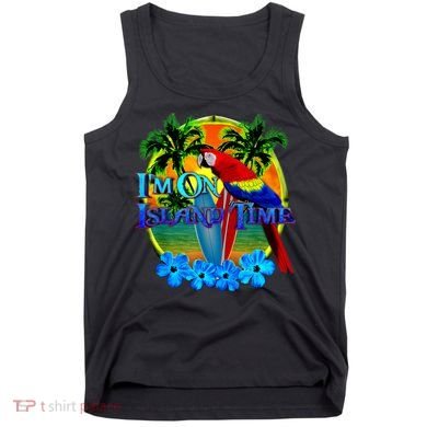 Im On Island Time Tropical Beach Tank Top