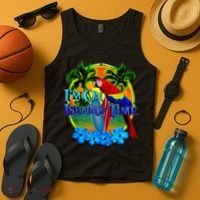 Im On Island Time Tropical Beach Tank Top thumb 4