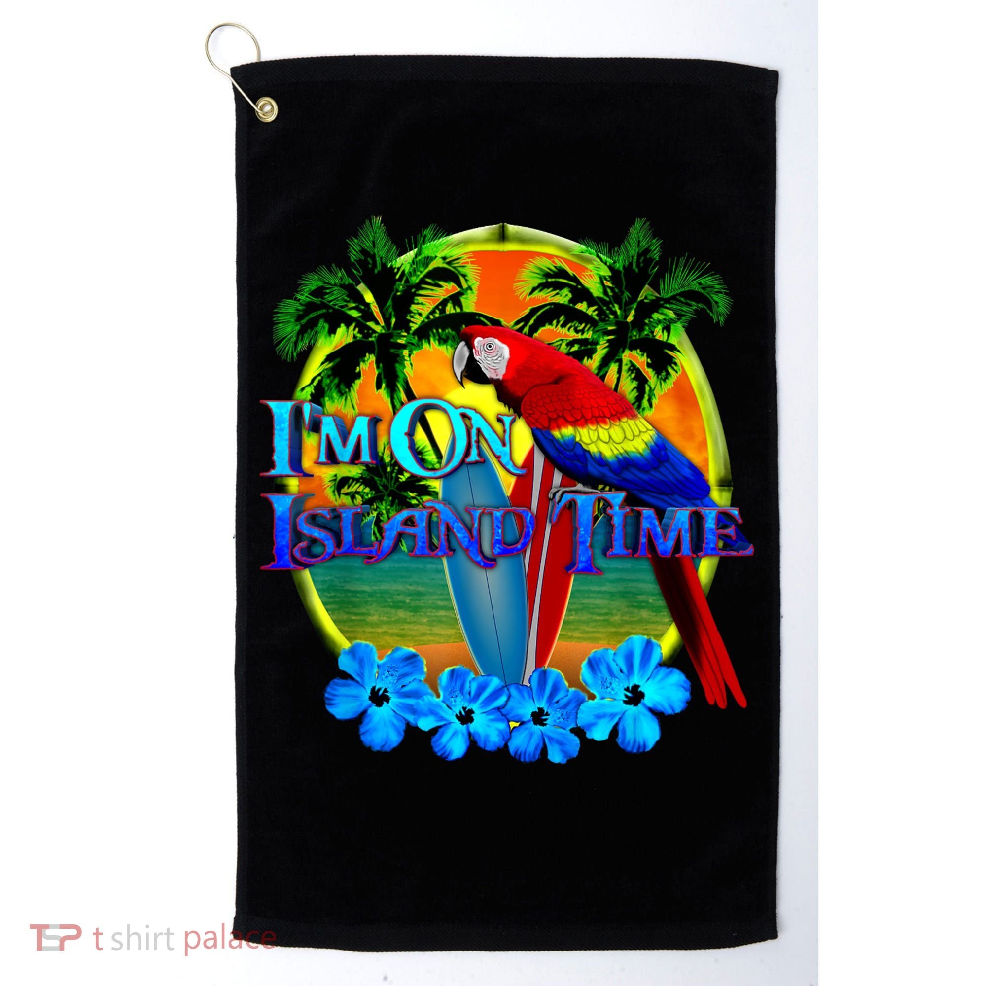 Im On Island Time Tropical Beach Golf Towel