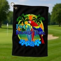 Im On Island Time Tropical Beach Golf Towel thumb 1
