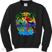 Im On Island Time Tropical Beach Kids Sweatshirt thumb 0