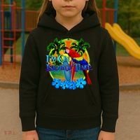 Im On Island Time Tropical Beach Kids Hoodie thumb 3