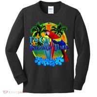 Im On Island Time Tropical Beach Kids Long Sleeve Shirt thumb 0