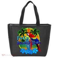 Im On Island Time Tropical Beach Tote Bag thumb 0