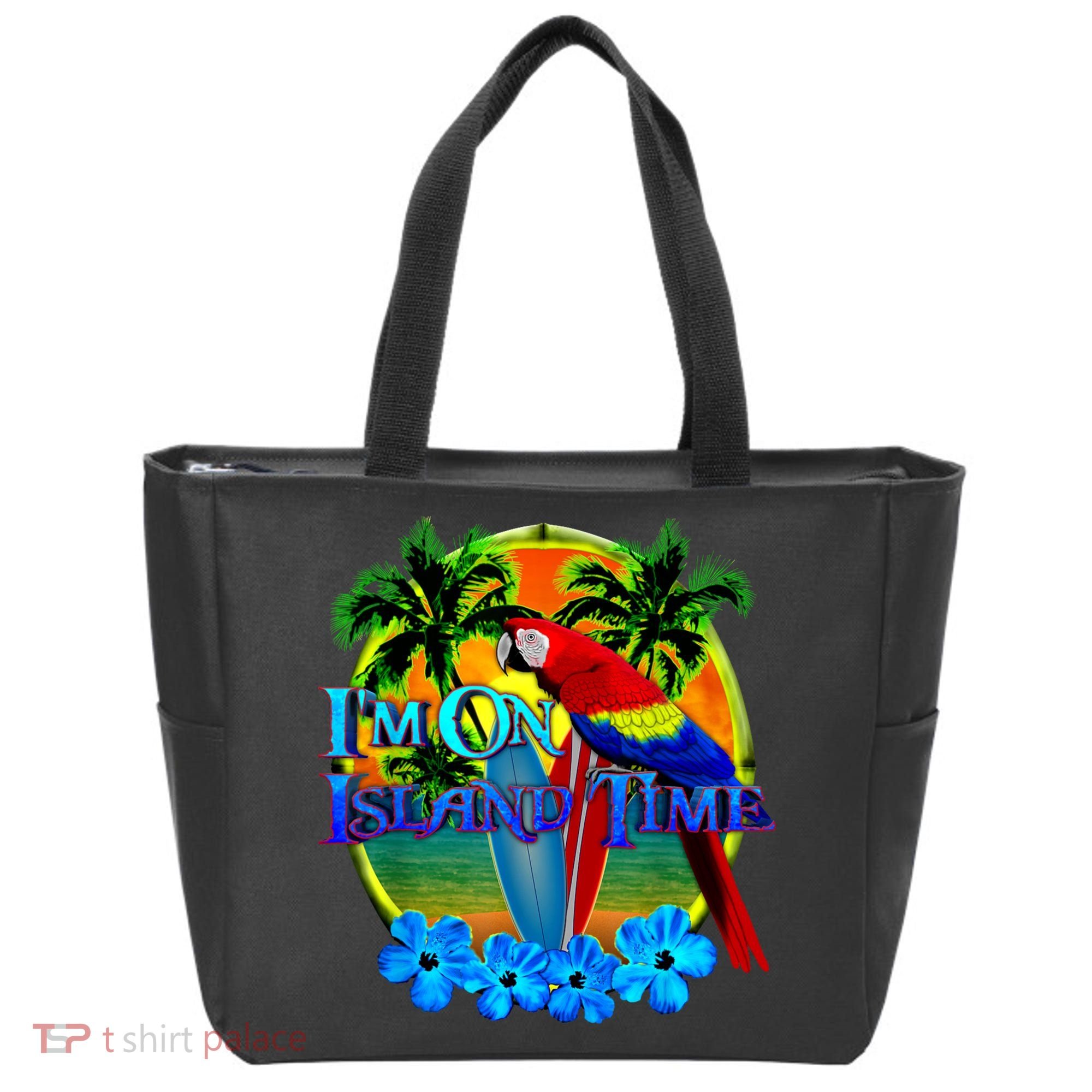 Im On Island Time Tropical Beach Tote Bag