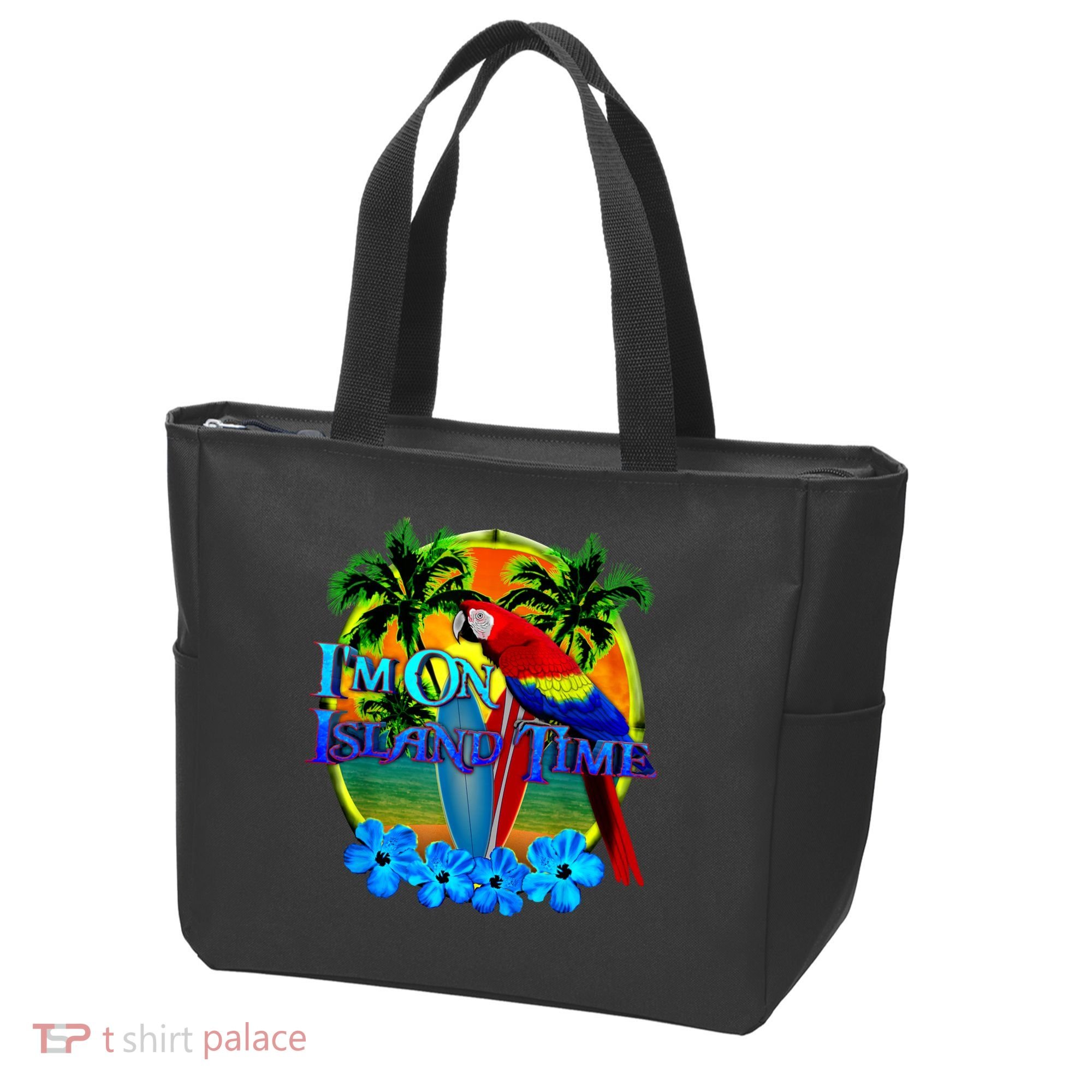 Im On Island Time Tropical Beach Tote Bag