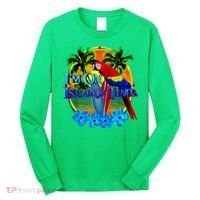 Im On Island Time Tropical Beach Long Sleeve Shirt thumb 0
