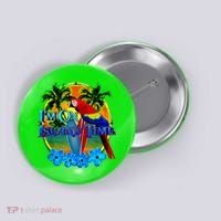 Im On Island Time Tropical Beach Button thumb 0