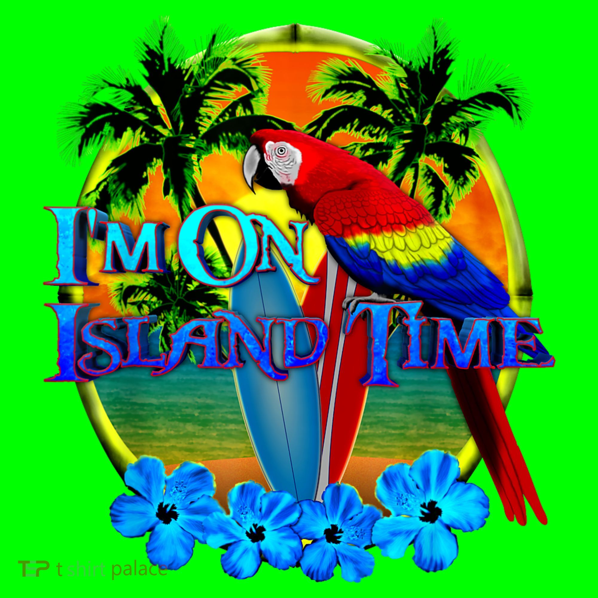 Im On Island Time Tropical Beach Mousepad