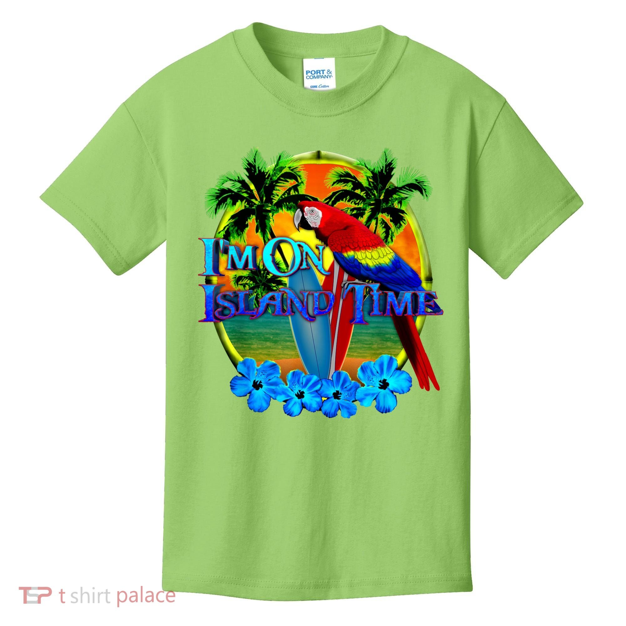 Im On Island Time Tropical Beach Kids T-Shirt