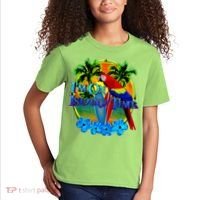 Im On Island Time Tropical Beach Kids T-Shirt thumb 2