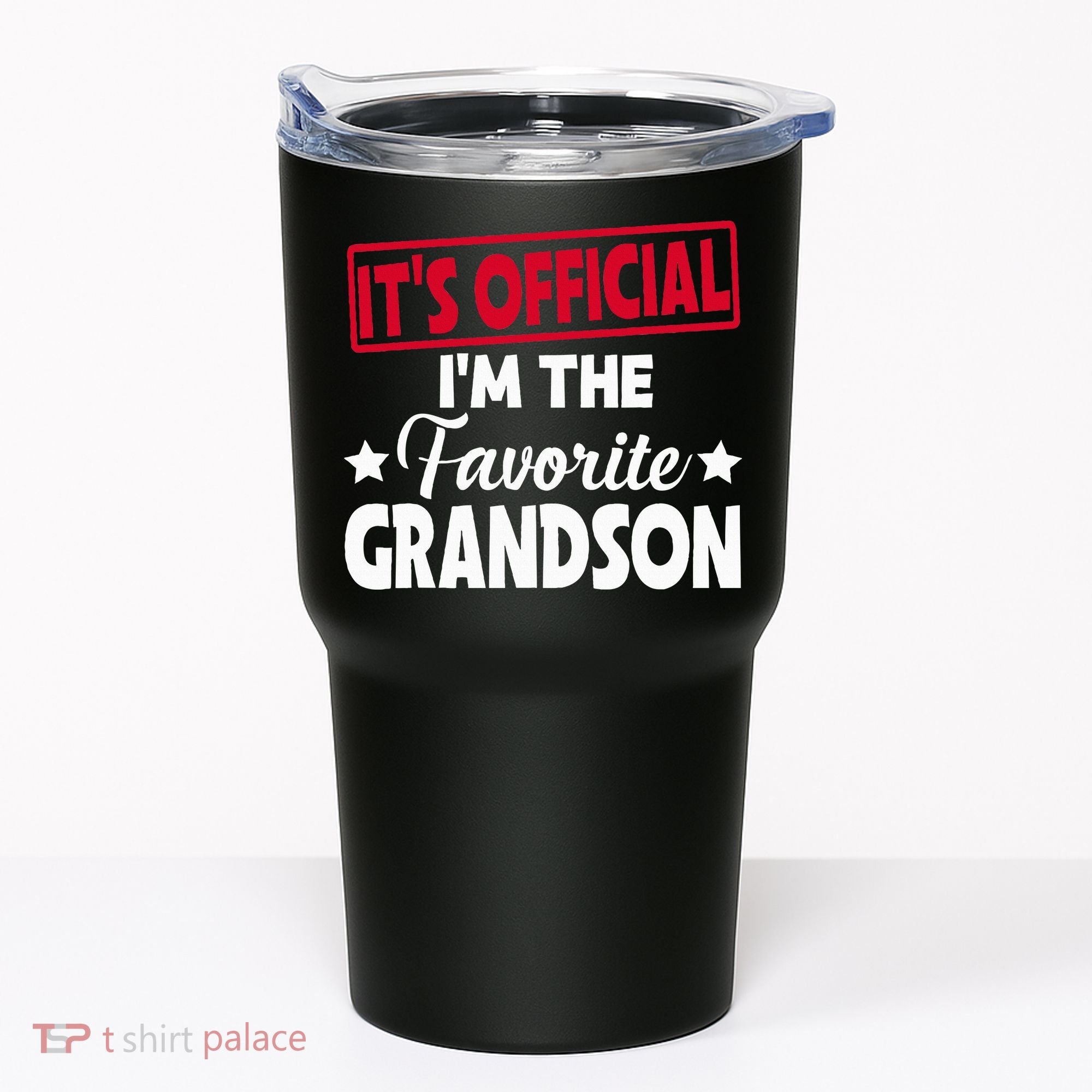 It's O.fficial I'm The Favorite Grandson Funny  Tumbler