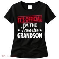 It's O.fficial I'm The Favorite Grandson Funny  Women's T-Shirt thumb 0