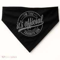 Its Official Im The Favorite Son USA-Made Doggie Bandana thumb 0