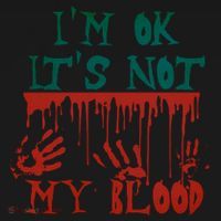 I’m Ok It’s Not My Blood Funny Zombie Halloween Toddler Hoodie thumb 2