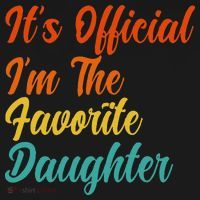 It's O.fficial I'm The Favorite Daughter Funny Family Sayings Women's Tank Top thumb 5