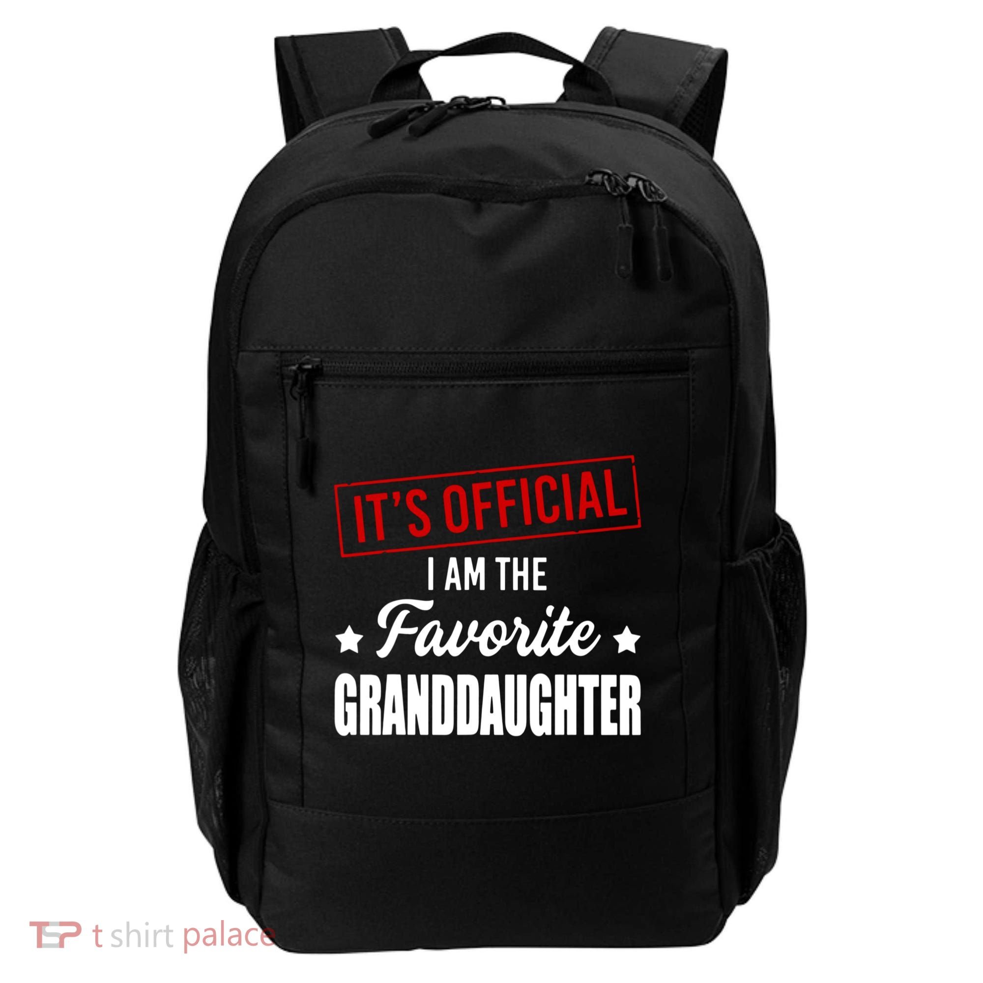 It's Official I Am The Favorite Granddaughter Backpack
