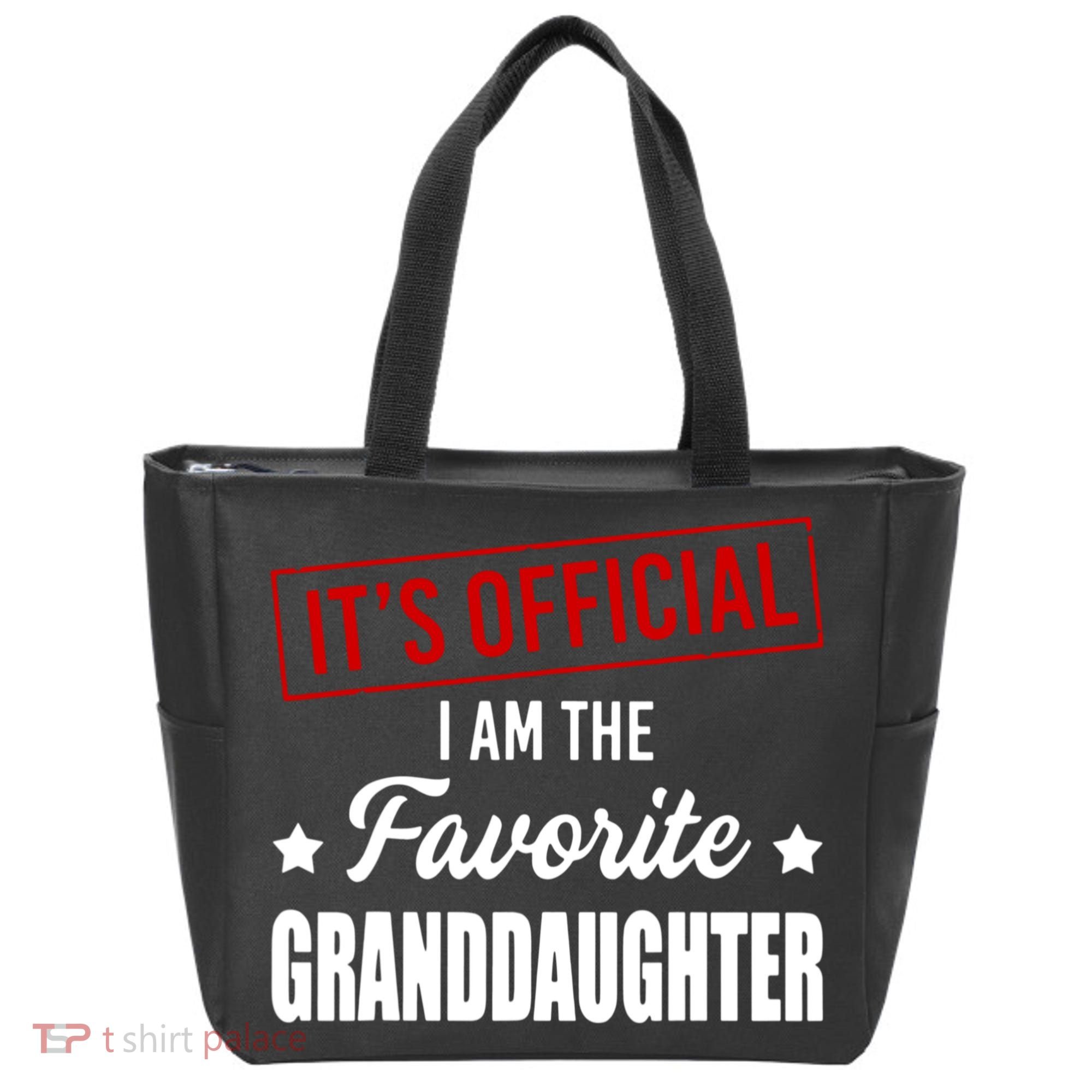It's Official I Am The Favorite Granddaughter Tote Bag