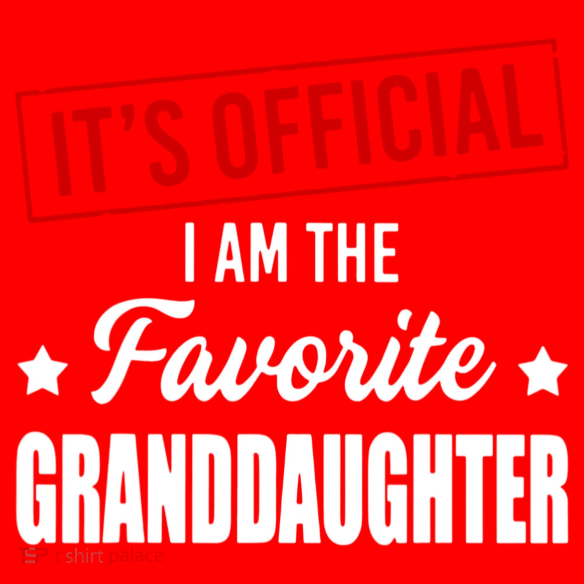 It's Official I Am The Favorite Granddaughter Santa Hat