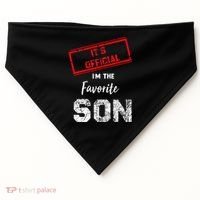 It's O.fficial I'm The Favorite Son USA-Made Doggie Bandana thumb 0