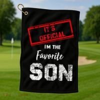 It's O.fficial I'm The Favorite Son Golf Towel thumb 1