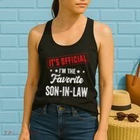 It's o.fficial i'm the favorite son-in-law Women's Tank Top thumb 2