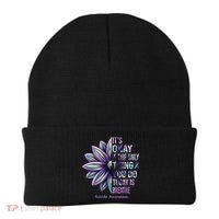 It's Okay If The Only Thing You Do Today Is Breathe Suicide Awareness Beanie thumb 0