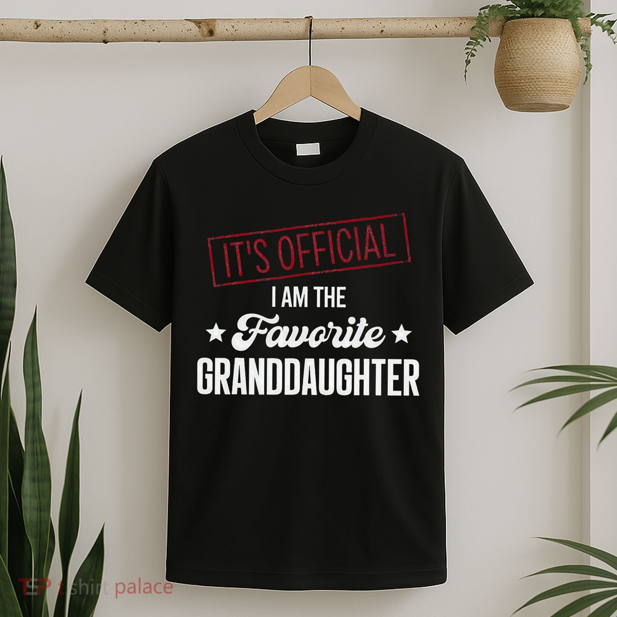 It's Official I Am The Favorite Granddaughter Funny T-Shirt