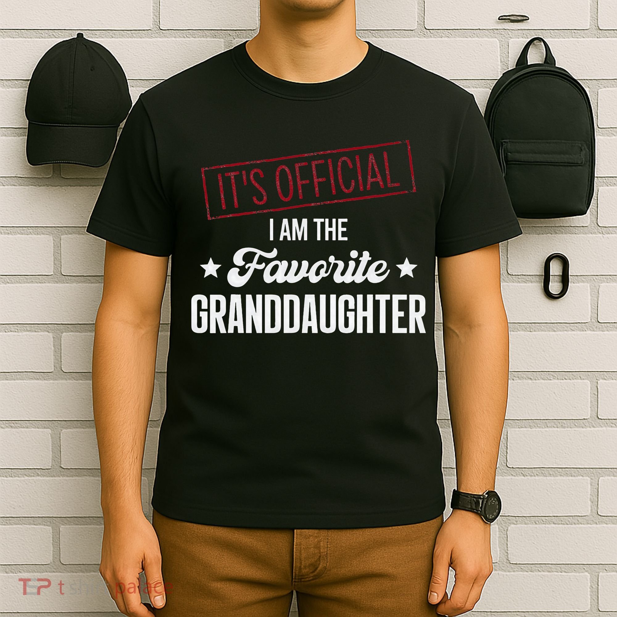 It's Official I Am The Favorite Granddaughter Funny T-Shirt