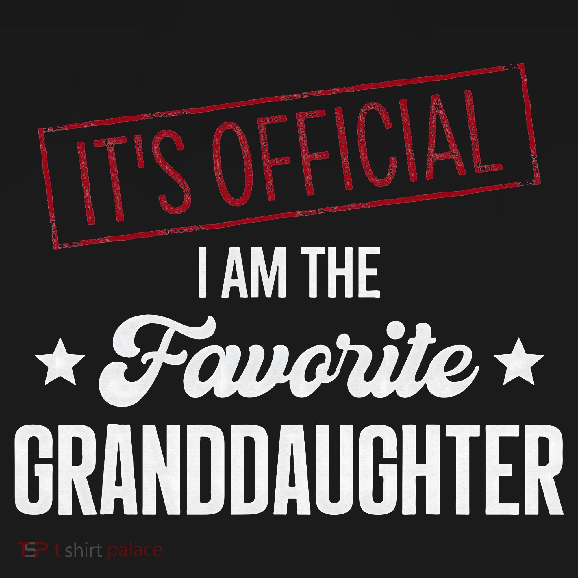 It's Official I Am The Favorite Granddaughter Funny Women's Tank Top