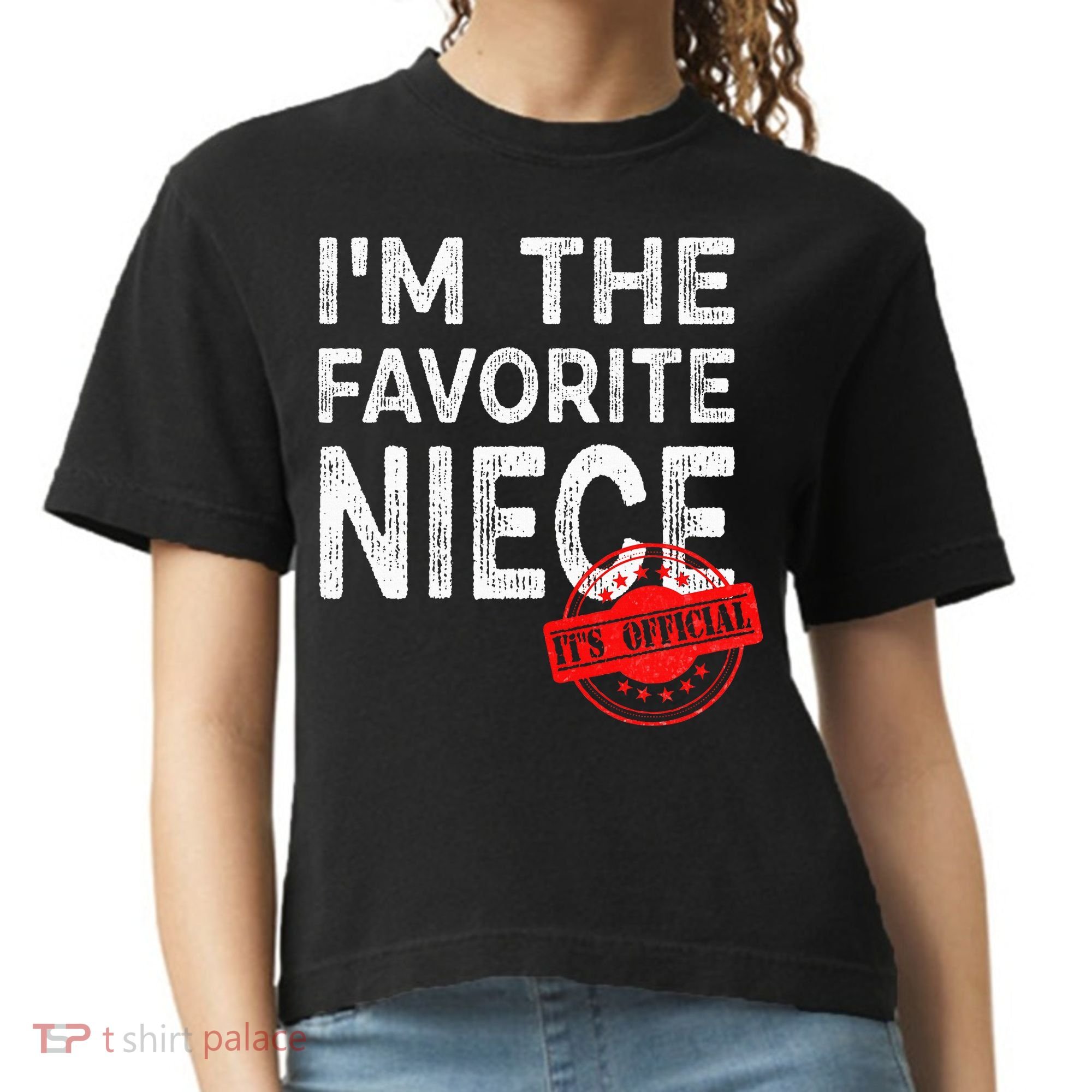 It's O.fficial I'm The Favorite Niece Funny Niece Comfort Colors Boxy T-Shirt