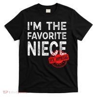 It's O.fficial I'm The Favorite Niece Funny Niece T-Shirt thumb 0