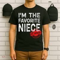 It's O.fficial I'm The Favorite Niece Funny Niece T-Shirt thumb 6