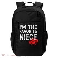It's O.fficial I'm The Favorite Niece Funny Niece Backpack thumb 0