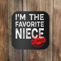 It's O.fficial I'm The Favorite Niece Funny Niece Coaster thumb 0