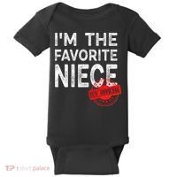 It's O.fficial I'm The Favorite Niece Funny Niece Baby Bodysuit thumb 0