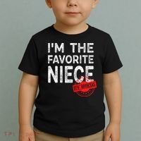 It's O.fficial I'm The Favorite Niece Funny Niece Toddler T-Shirt thumb 2