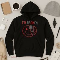 I'm Ok I'm Broken Invisible Illness I Am Ok Broken Hoodie thumb 3