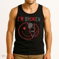 I'm Ok I'm Broken Invisible Illness I Am Ok Broken Tank Top thumb 3