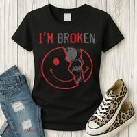 I'm Ok I'm Broken Invisible Illness I Am Ok Broken Women's T-Shirt thumb 3