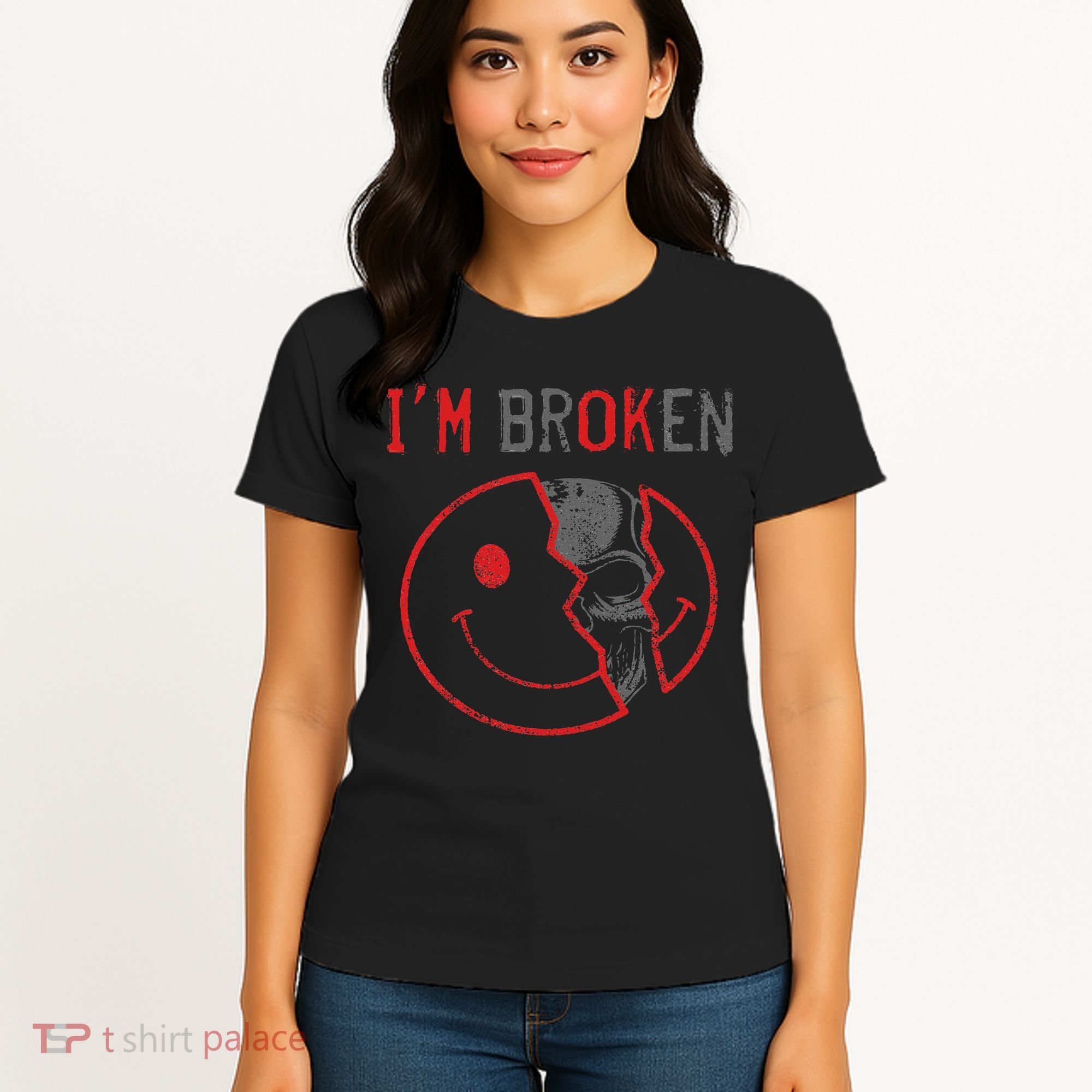 I'm Ok I'm Broken Invisible Illness I Am Ok Broken Women's T-Shirt