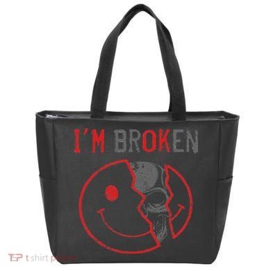 I'm Ok I'm Broken Invisible Illness I Am Ok Broken Tote Bag