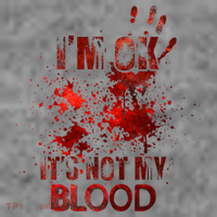 Im Ok Its Not My Blood Halloween Costume Toddler Hoodie thumb 2