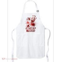 Im Ok Its Not My Blood Halloween Costume Apron thumb 0