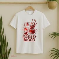 Im Ok Its Not My Blood Halloween Costume T-Shirt thumb 2
