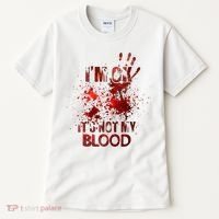 Im Ok Its Not My Blood Halloween Costume Tall T-Shirt thumb 0