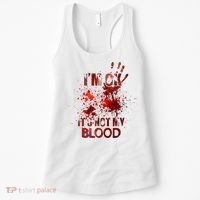 Im Ok Its Not My Blood Halloween Costume Women's Tank Top thumb 0